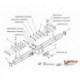 Фаркоп Mitsubishi L200 1996-2006 фланцевое крепление (без электрики)
