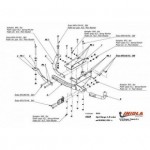 Фаркоп Opel Omega A седан 1986-1994, Opel Omega B седан 1994-2003 твердое крепление (без электрики)