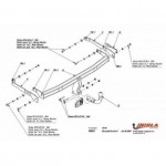 Фаркоп Renault Grand Scenic 2004-2009, Renault Scenic 2003-2009 твердое крепление (без электрики)