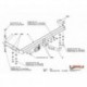 Фаркоп Toyota Avensis универсал 1997-2002 твердое крепление (без электрики)