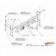 Фаркоп Toyota Avensis лифтбек/седан 1998-2002 твердое крепление (без электрики)
