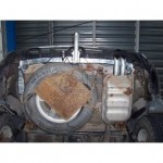 Фаркоп оцинкованный Hyundai Santa Fe 2001-2006, в т.ч. Santa Fe Classic 2007-2013 съемное крепление (без электрики)