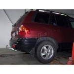 Фаркоп оцинкованный Hyundai Santa Fe 2001-2006, в т.ч. Santa Fe Classic 2007-2013 твердое крепление (без электрики)