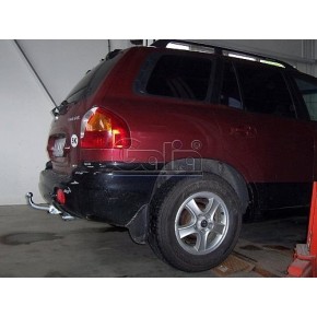 Фаркоп оцинкованный Hyundai Santa Fe 2001-2006, в т.ч. Santa Fe Classic 2007-2013 твердое крепление (без электрики)