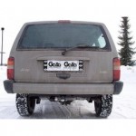 Фаркоп оцинкованный Jeep Cherokee XJ 1988-2001 твердое крепление (без электрики)