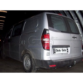 Фаркоп оцинкованный Hyundai Starex 1997-2008 6 и 9 местные съемное крепление (без электрики)