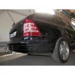 Фаркоп оцинкованный Mercedes C-Class w203 седан / s203 универсал 2000-2007, Mercedes CLK 2002-2009 твердое крепление (без электрики)