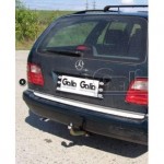 Фаркоп оцинкованный Mercedes E-Class s210 универсал 1995-2002 твердое крепление (без электрики)