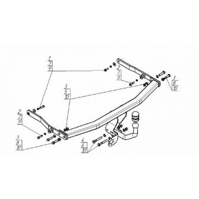 Фаркоп для Renault Megane 2008/12-