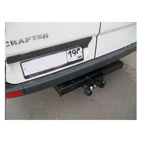 Фаркоп для VW Сrafter minivan/ Mercedes Sprinter minibus, van (2006-)  крюк тип F ( грузоподъемность 2000 кг) без электрики,