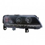 Тюнинг - комплект линзованных фар с дхо Audi A6 C6