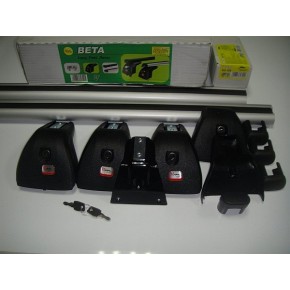 Багажная система Amos Beta Kit102 в сборе с аэродинам. дугами 55х120см без замка. Для а/м с штат. местами.