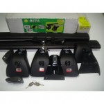 Багажная система Amos Beta Kit102 в сборе с черн.крыловид. дугами 85х120см с замком. Для а/м с штат. местами.