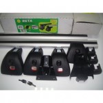 Багажная система Amos Beta Kit104 в сборе с аэродинам. дугами 55х140см без замка. Для а/м с штат. местами.