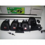 Багажная система Amos Beta Kit103 в сборе с аэродинам. дугами 55х140см с замками. Для а/м с штат. местами.