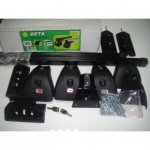 Багажная система Amos Beta Kit104 в сборе с прямоуг. дугами 140см в пластике. Для а/м с штат. местами.