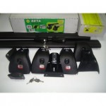 Багажная система Amos Beta Kit103 в сборе с черн.крыловид. дугами 85х120см с замком. Для а/м с штат. местами.
