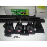 Багажная система Amos Beta Kit105 в сборе с черн.крыловид. дугами 85х120см с замком. Для а/м с штат. местами.