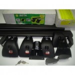 Багажная система Amos Beta Kit105 в сборе с черн.крыловид. дугами 85х120см без замка. Для а/м с штат. местами.