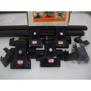 Багажная система Amos Dromader D4 в сборе с черн.крыловид. дугами 85х120см без замка. Креп. за двер. проём.