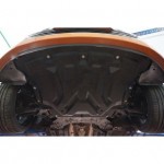 Защита картера двигателя и кпп Hyundai Veloster (V-1,6 АКПП, 2012-)  (Композит 6 мм)