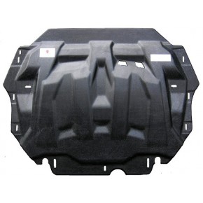 Защита картера двигателя и кпп Audi (Ауди) A3 (12-13)/Skoda Oktavia(04-13)/Yeti(11-)/Superb(08-15) кроме V6 и дизеля (Композит 6 мм)