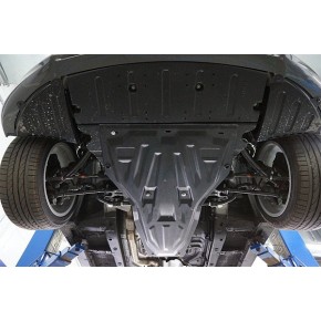 Защита картера двигателя и кпп Hyundai Genesis Coupe (V-все, 2012-2014)  (Композит 6 мм)