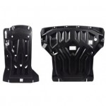 Защита картера двигателя и кпп BMW X3 V-все (2011-2017)/BMW X4 V-все (2014-2018) из 2-х частей (Композит 8 мм)