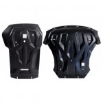 Защита картера двигателя и кпп BMW X5 (2013-) V- все, кроме X5M(10.2013-)/BMW X6 (2014-) V-все, кроме X6M , из 2-х частей(Композит 8 мм)