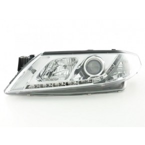 Тюнинг - комплект линзованных фар с дхо Renault Laguna - 2 поколение