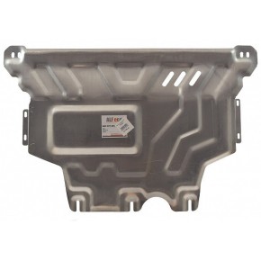 Защита картера двигателя и кпп Audi A3,V-1,8(2012-)/Skoda Superb,V-1,8, B8(15-)(Алюминий 4 мм)