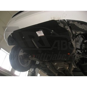 Защита картера двигателя и кпп для VW Multivan 2003-, V-все / Transporter 2003-,V-все / Caravelle 2003-,V-все. На пыльник (Сталь 2 мм)