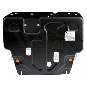 Защита картера двигателя и кпп для Nissan Sentra 2014-, V-1,6 / Tiida (Ниссан Тиида) 2007-, V-все (сталь 2 мм)