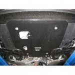 Защита картера двигателя и кпп для Honda Jazz III 2008-, V-все / Honda Fit 2008-, V-все / Honda Freed 2008-2015, V-1.5 (сталь 2 мм)
