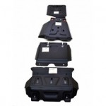 Комплект защиты днища для Toyota Hilux 2005-2011-, V-все / Fortuner 2012-2015, V-2.7, привод 4х4,4х2, 4 части (сталь 2 мм)