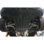 Защита картера двигателя и кпп Audi (Ауди) Q5,V-2,0 t (2017-) (Композит 8 мм)