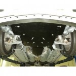 Защита картера двигателя и кпп Cadillac CTS,V-3,6 полный привод (2011-)  из 2-х частей (Алюминий 4 мм)