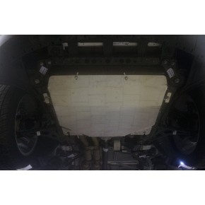 Защита картера двигателя и кпп Cadillac XT5, V-все, КПП-все, 4х2, 4х4 (2016-) (Алюминий 4 мм)