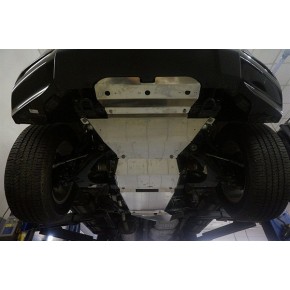 Защита днища Chevrolet Trail Blazer V-2.8TD, АКПП (2013-) 5 ч. (Алюминий 4 мм)