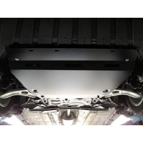 Защита картера двигателя и кпп Ford Focus (V-1.6, 2011-) / Grand C-Max (V-1.6T, 2011-)  (Алюминий 4 мм)