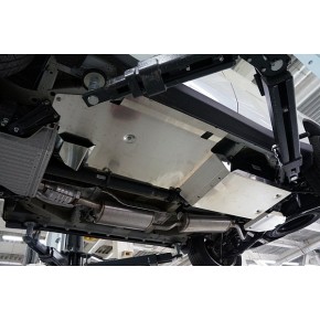 Защита днища Honda Pilot V-все (2016-)/Acura MDX'16 V-3,5 АКПП (2014-)/ из 4 частей (Алюминий 4 мм)