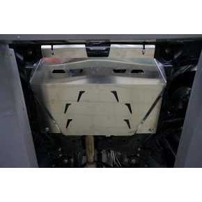 Защита картера двигателя и кпп Mazda (Мазда) CX-7 V-2.3, 2,5( 2007-) /Mazda (Мазда) CX-9 V-все (2013-) (Алюминий 4 мм)
