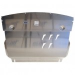 Защита картера двигателя и кпп Nissan Qashqai (Великобритания) V-все (2014-11.2015) (Алюминий 4 мм)