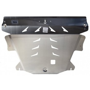 Защита картера двигателя и кпп Volvo (Вольво)XC60(08-17)/XC70(07-)/S80(98-06-)(2WD)V-все/Ford S-Max/Mondeo крV-2,0(245л.с)(06-14) (Ал4 мм)