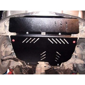 Защита картера двигателя и кпп Nissan Murano 4WD, V-3,5 (2002-2008) (на бампер)  (Сталь 2,5 мм)