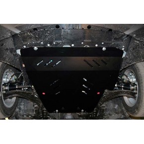 Защита картера двигателя и кпп Nissan Tiida (Ниссан Тиида) V-1,6 (2004-)  (Сталь 2 мм)