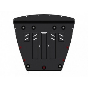 Защита картера двигателя и кпп Nissan Qashqai J11, V-2,0 АТ