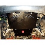 Защита картера двигателя + Защита рулевой тяги Toyota Land Cruiser 90 J9 V-все (04/1996-2002) (Сталь 2,5 мм)