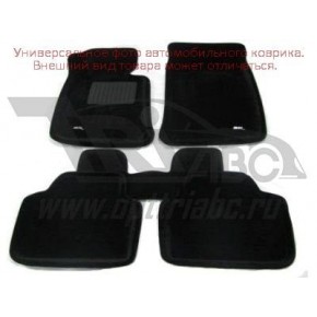 Коврики салона текстильные 3D Lux для Porsche Panamera (2009 - )(2 ряда) черный