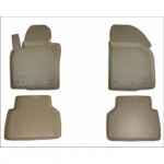 Коврики салона для Infiniti JX (L50) (2012) (3 ряд)\ Infiniti QX60 (L50) (2013) (3 ряд) (бежевый)